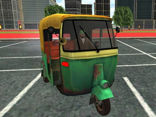 TukTuk Rickshaw Stad Rij Sim