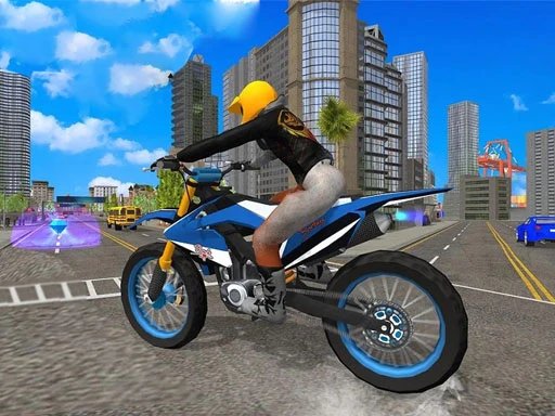 Stunt Racing met de Stadsfiets