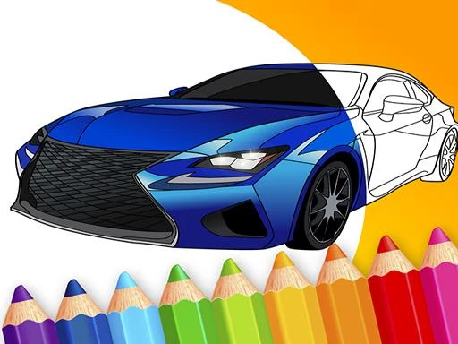 teken auto - Japanse Luxe Auto Kleurboek